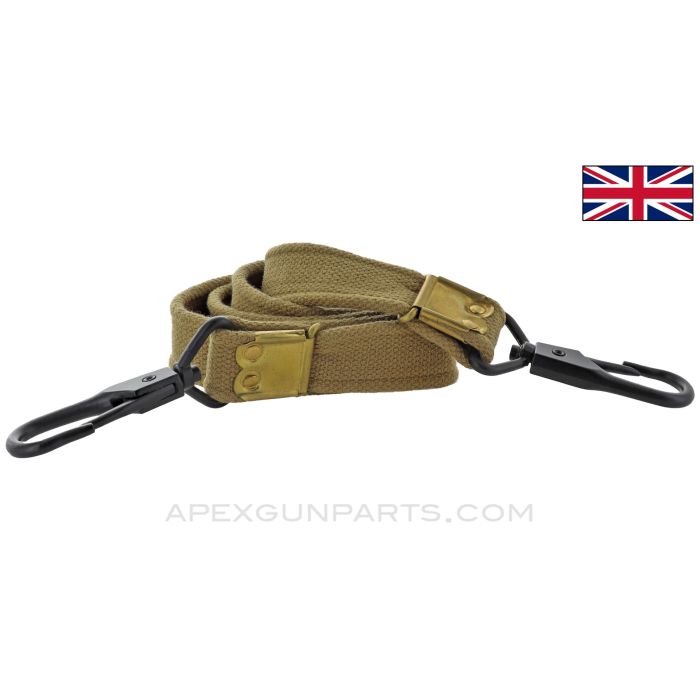 BREN LMG Canvas Sling, 2 Steel Hooks, 48.5", Khaki Canvas *NEW Production*