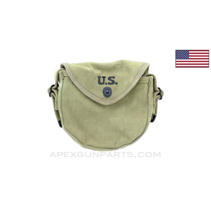 Thompson SMG 50rd Drum Pouch, Green Canvas *NEW*