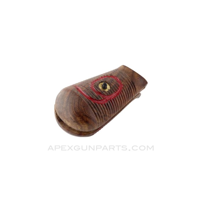 Mauser C96 "Broomhandle" Pistol Grips, Red 9, Early Bolo w/Step in Frame, 20 Grip Lines, Wood *NEW Production*