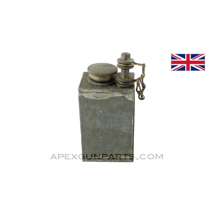 Vickers / Lewis / BREN MG MK2 Oil Bottle, WWII, Steel *Good*