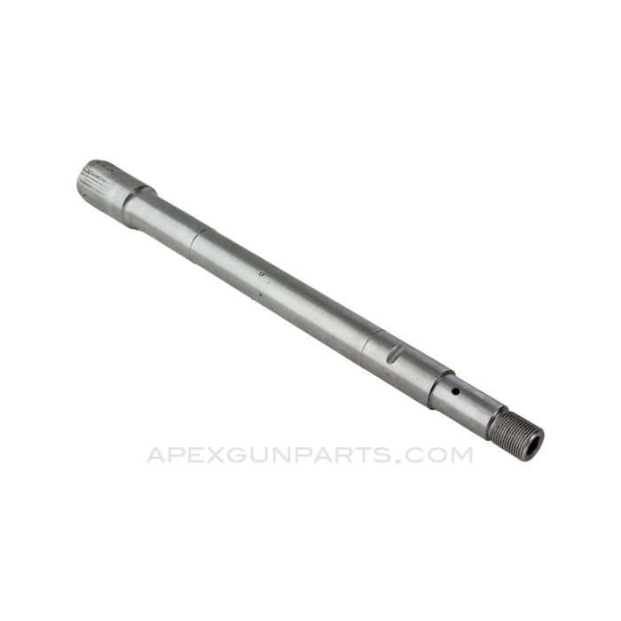 AK Pistol Take-off Barrel , 10.5", Threaded Muzzle, Gas Port, Extractor Cut, Galling on Journals, Marred Breech Face, In The White, 922(r) Compliant 7.62X39 