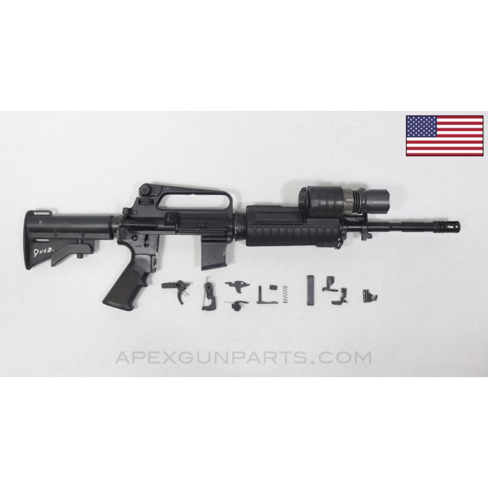 Colt Carbine Model 727 Parts Kit, 14.5" Barrel, w/ Surefire Light Handguard, Full-Auto, .223/5.56 *Good*