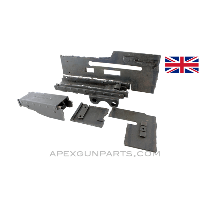 BSA Browning .303 Mark II Plate Set, Torch Cut / Demilled, Sold *As Is* 