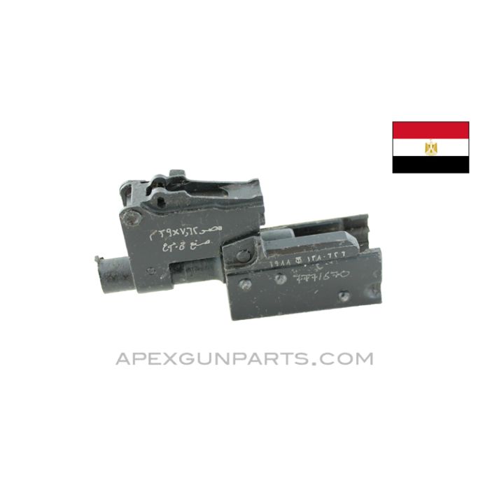 Egyptian AKM Front Trunnion, With Rear Sight Block, No Leaf Sight *Good*