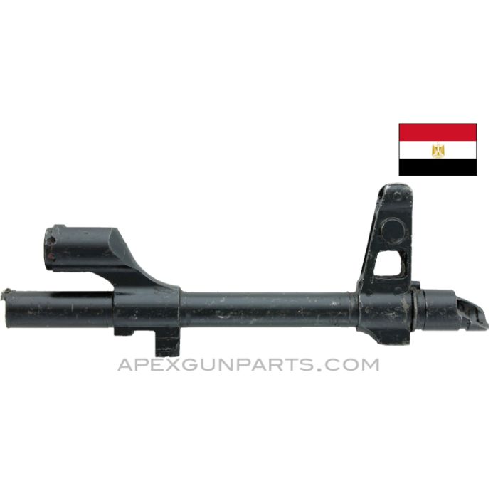 Egyptian AKM Front Sight Block & Gas Block, With Slant Muzzle Brake *Good*