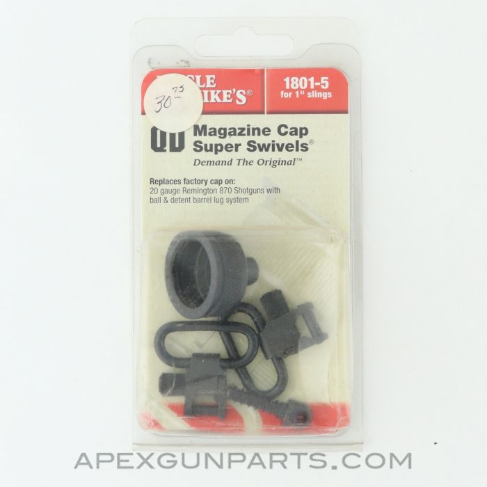Uncle Mike's QD Magazine Cap Sling Swivels, For 1" Slings, 20 Gauge Remington 870, 1801-5 *NEW*