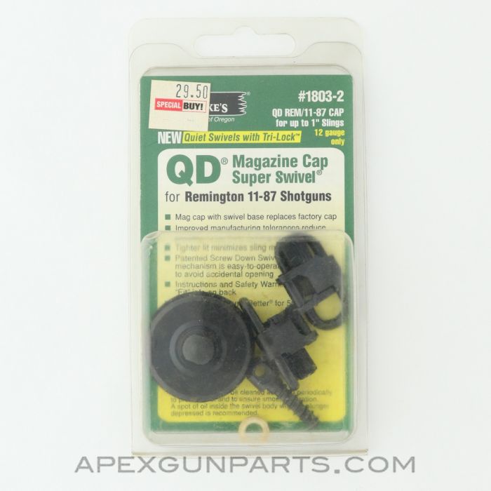 Uncle Mike's QD Magazine Cap Sling Swivels, For 1" Slings, 12 Gauge Remington 11-87, 1803-2 *NEW*