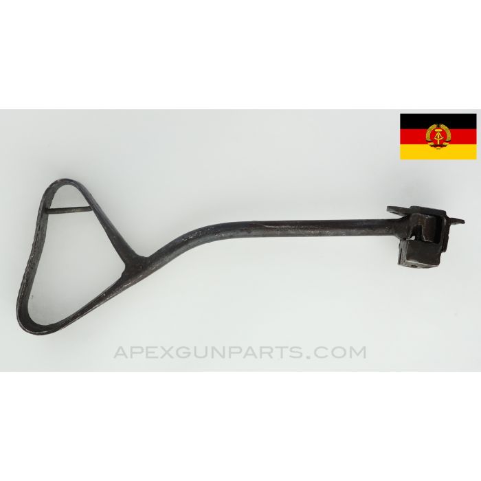East German AK Side Folding Stock w/ Rear Trunnion, Rubber May Be Missing / Incomplete *Fair*