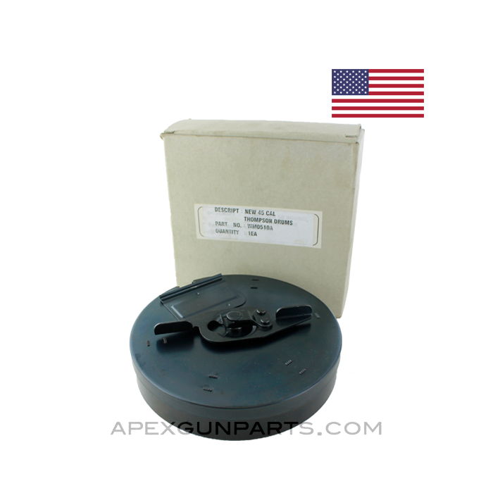 Thompson Drum Magazine, 50rd, .45 ACP, Blued Steel *NOS* 