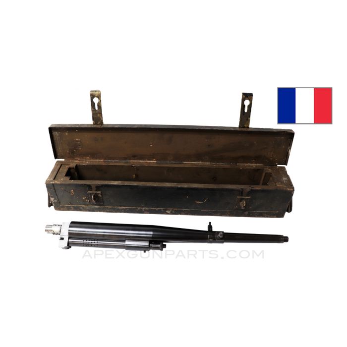 Hotchkiss 1922 Barrel Assembly, w/ AA Sight Mount, in Transit Crate, 8mm Mauser *NOS*