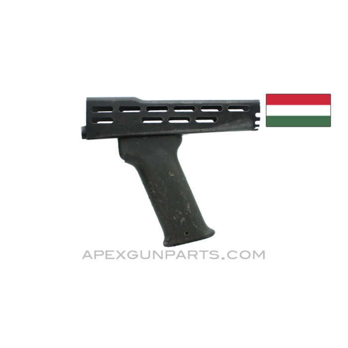 Hungarian AMD Stamped Steel Handguard and Plastic Foregrip, *Good*