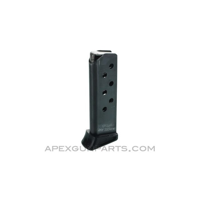 Walther PPK Magazine w/Finger Extension, 7rd, 7.65/.32 ACP, *Very Good* 