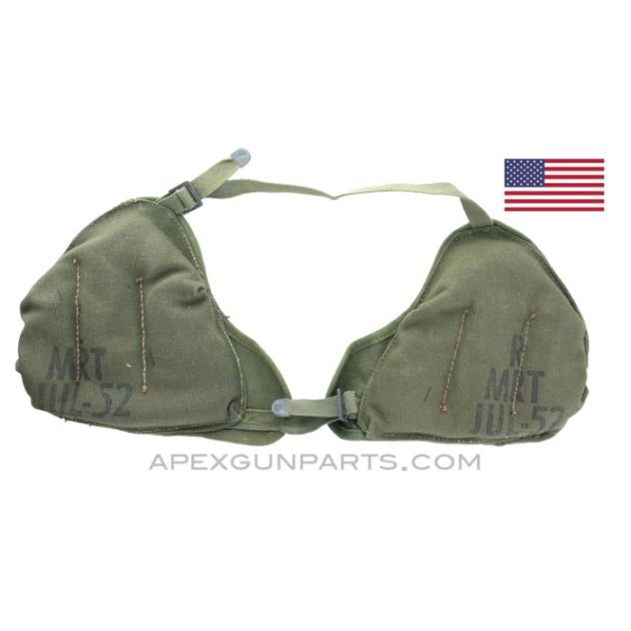 USGI Mortar Team M3 Shoulder Pads, OD Green *NOS* 