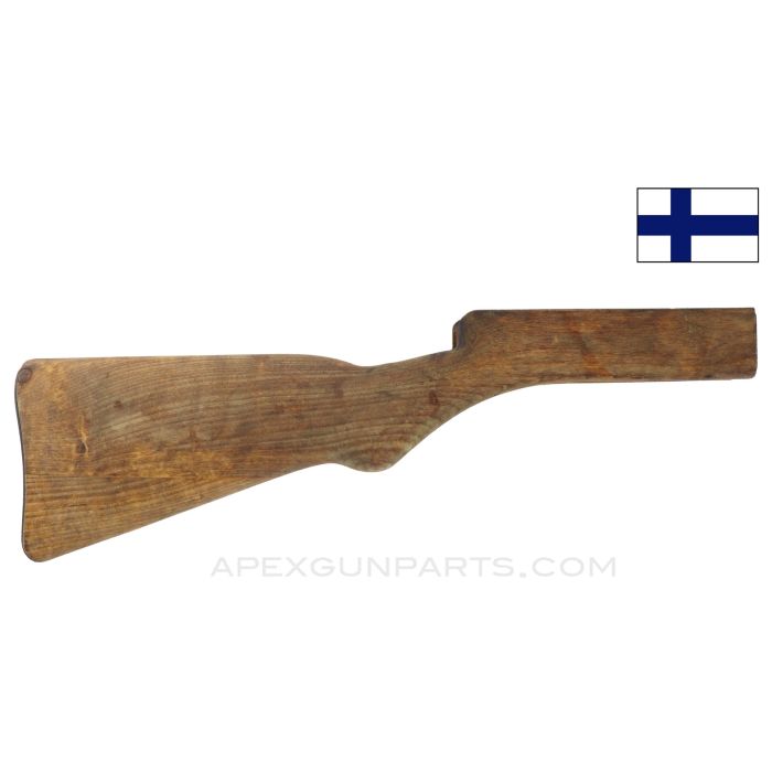 Suomi M31 Buttstock, Wood, w/ Sling Point & Buttplate, Repaired *Good* 
