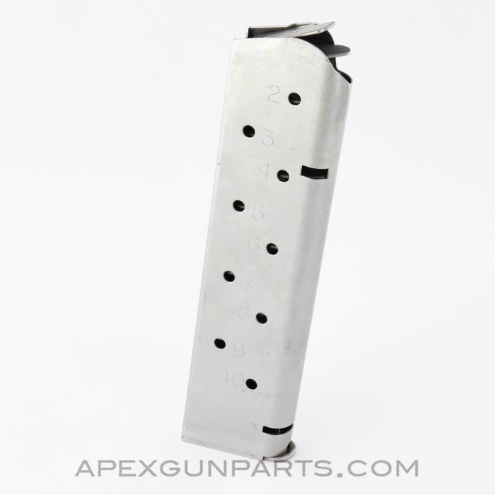 Colt 1911 Magazine, 10rd, Stainless, Chip McCormick Shooting Star, .45 Auto *Good*