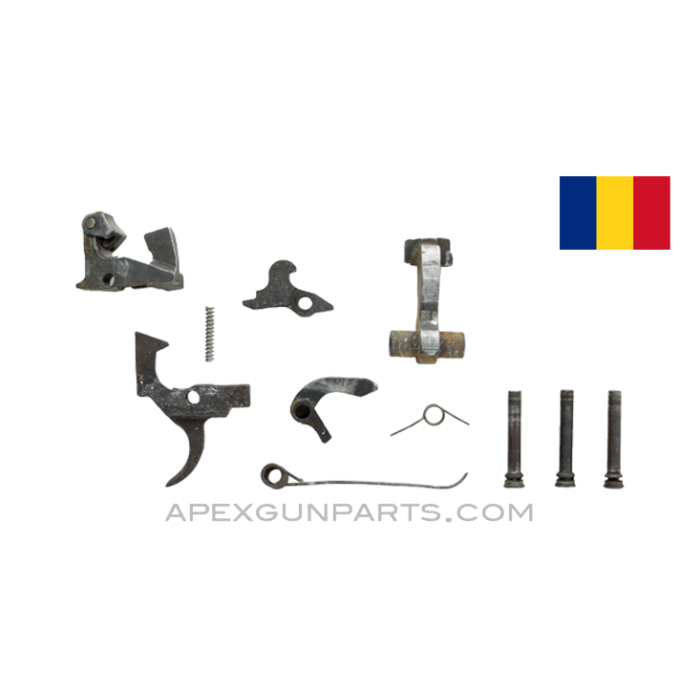 Romanian RPK / AK Full Auto Fire Control Group, With 3 Axis Pins *Good*
