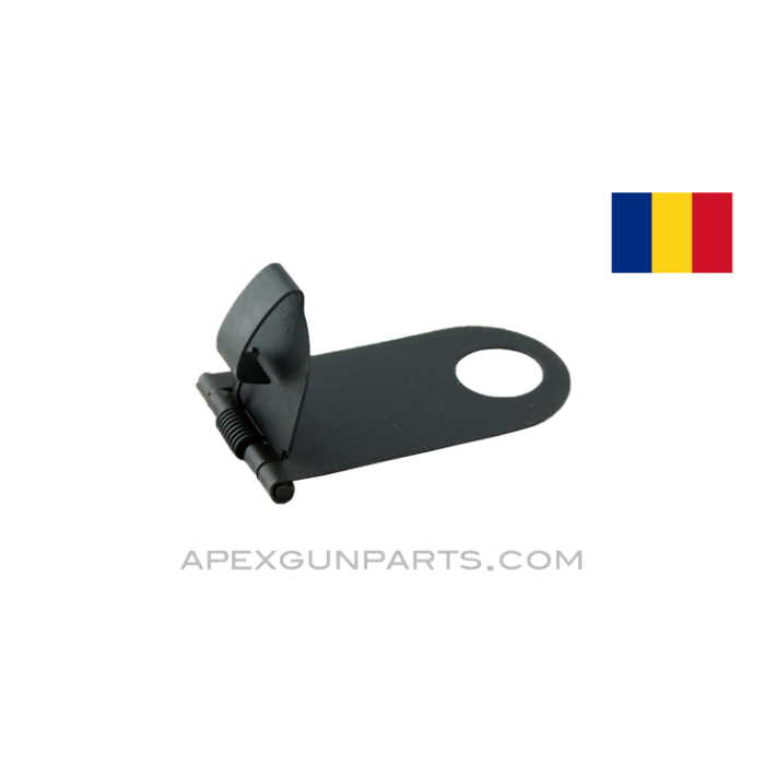 Romanian RPK Buttplate Trap Door Assembly, Refinished *Good* 