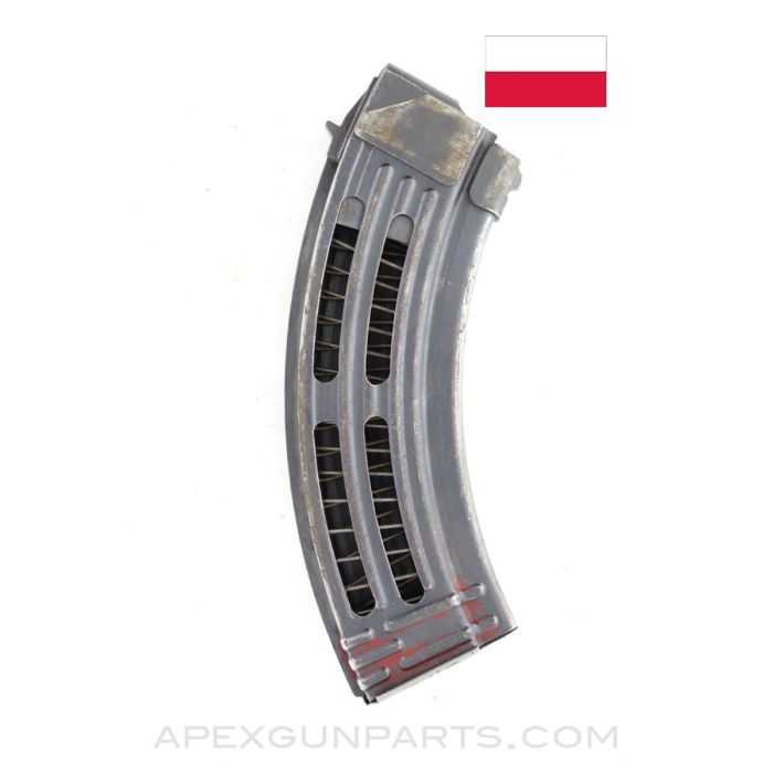 Polish Cutaway AK-47 Magazine 30rd 7.62x39, *Good*