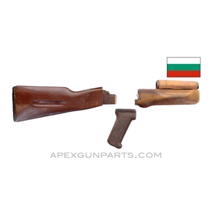 Bulgarian AK-74 Stock Set, Mixed Finish, *Fair*