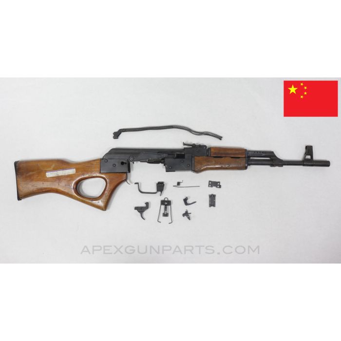Chinese Type 56 Parts Kit, w/ Thumbhole Stock & Cracked Upper Handguard, Matching, Factory 66, 7.62x39 *Good*