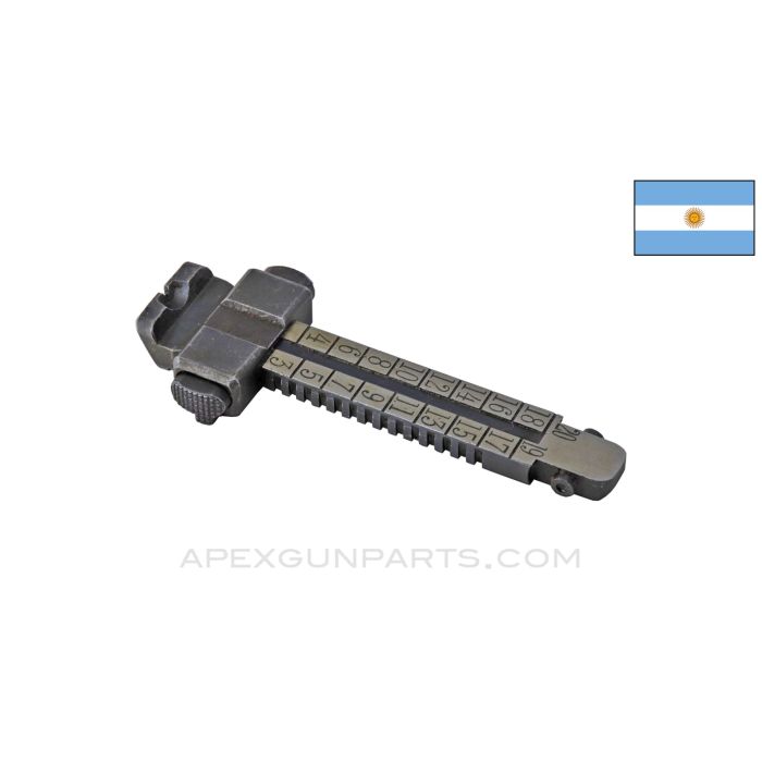 M1909 Argentine Mauser Rifle Rear Sight Leaf Assembly *Very Good*
