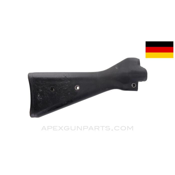 HK33 Buttstock, Black Plastic, Spray Painted *Good*