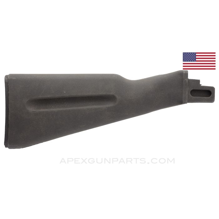 AK-74 Buttstock, Stripped, Black Polymer, US Made 922(r) Compliant Part  *Very Good* 