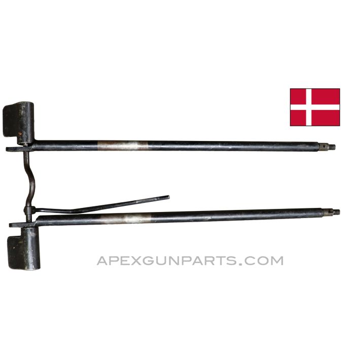 Madsen Saetter Tripod Upper Mounting Bars, No Mounting Block / Recoil Assembly *Good* 