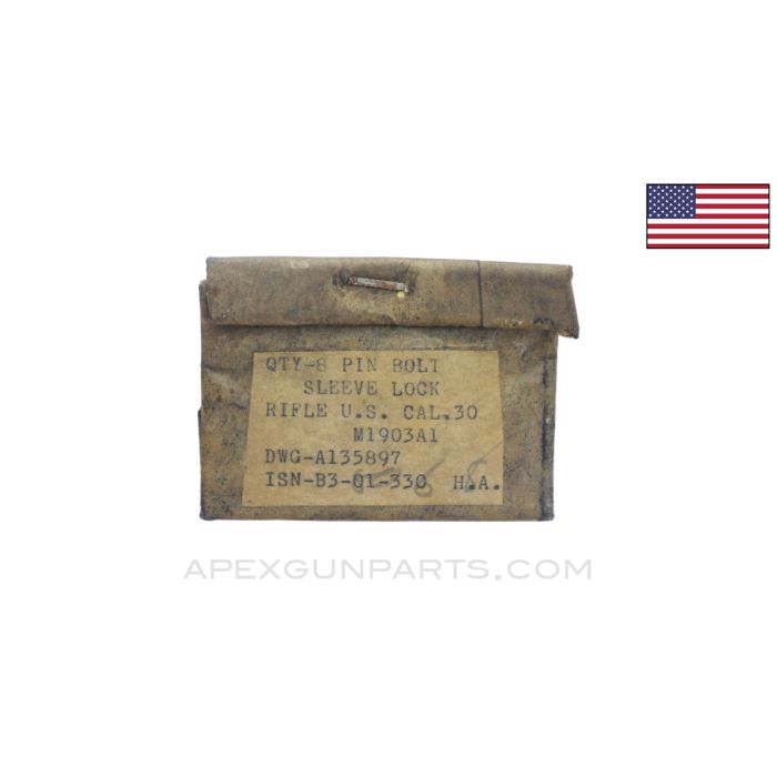 Springfield 1903A1 Bolt Sleeve Lock Pin, Pack Of 8 *NOS*