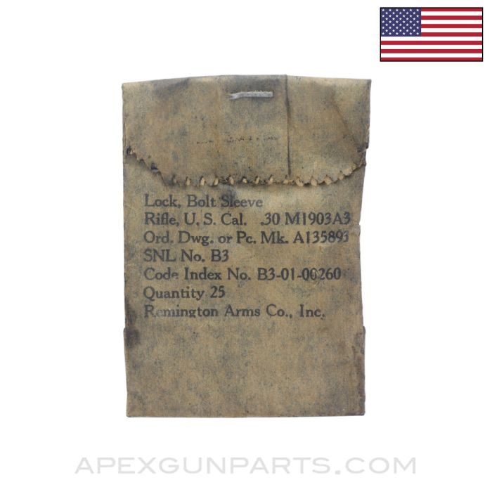 Springfield 1903A3 Bolt Sleeve Lock, Pack Of 25 *NOS*