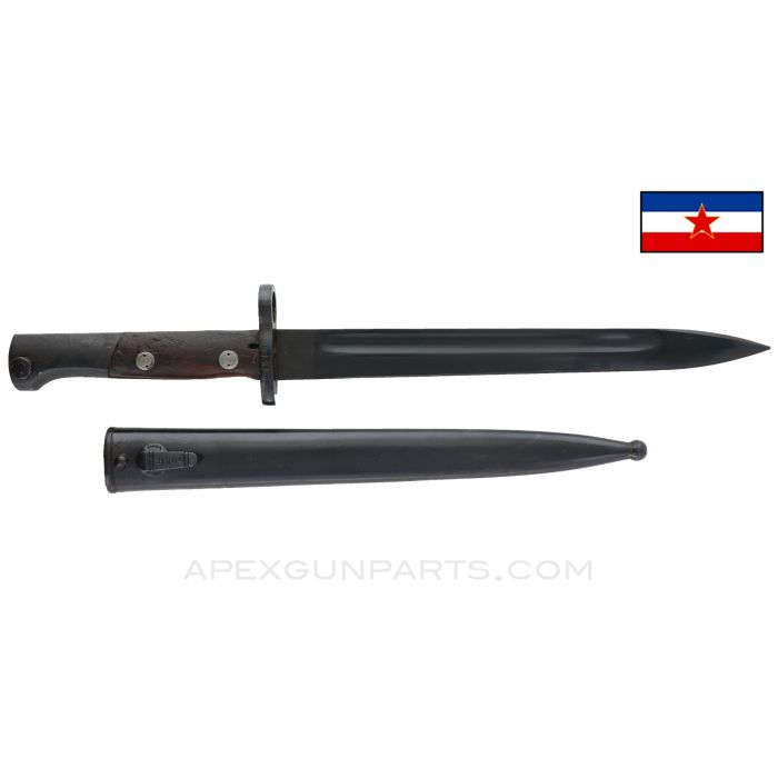 Yugoslavian M48, K98 Mauser Bayonet with Scabbard, Matching *Very Good*