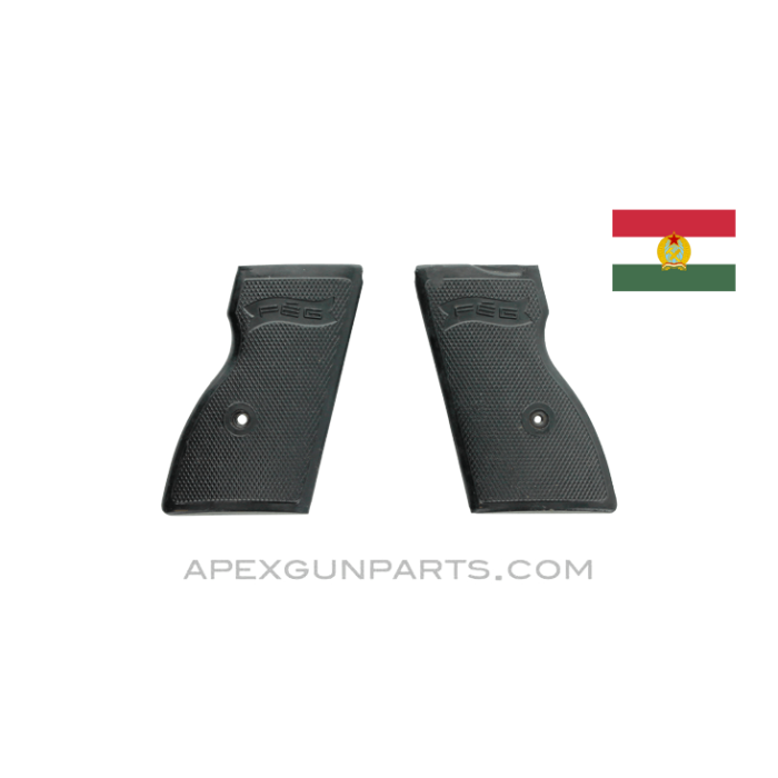 FEG AP-MBP Pistol Grip Set, Type 2, Black Bakelite, Hungarian, 7.65mm *Very Good*