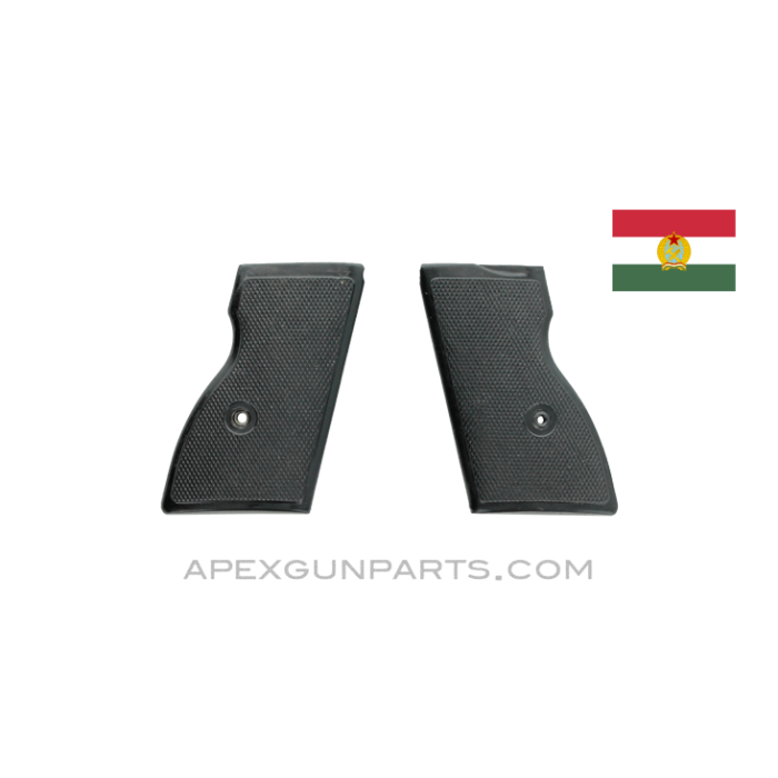 FEG AP-MBP Pistol Grip Set, Type 3, Black Bakelite, Hungarian, 7.65mm, *Very Good*