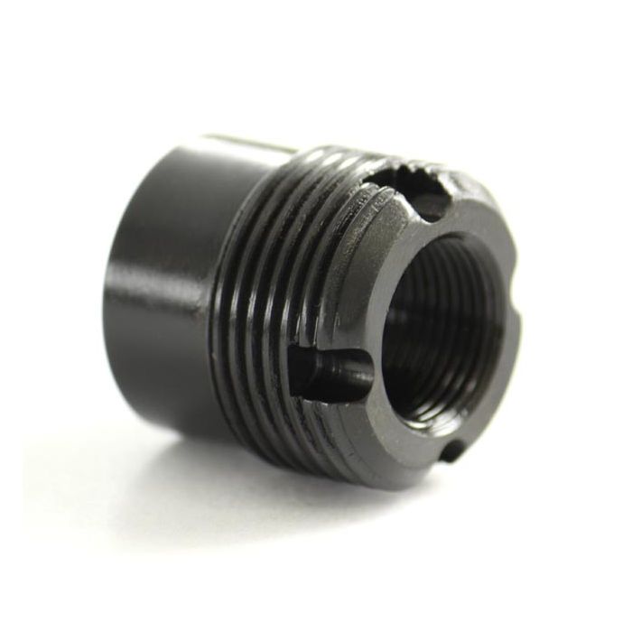 AK Muzzle Thread adapter, 14MM LH to 24MM RH, Blued Steel, NEW