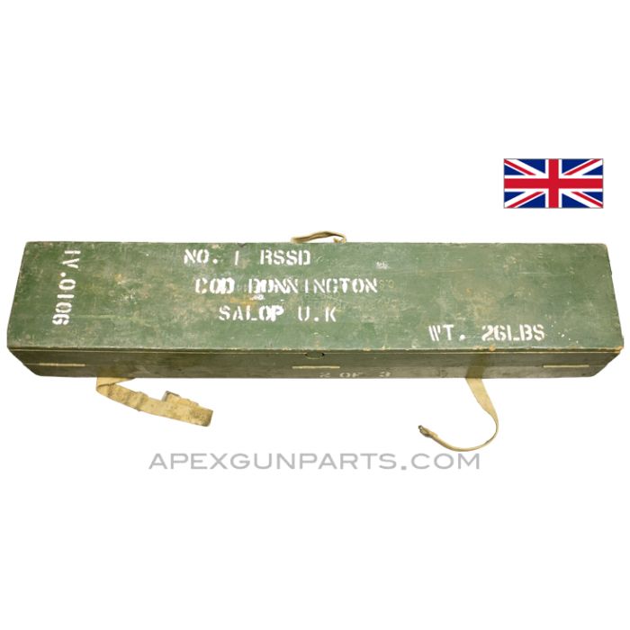 British MK2 / MK6 Optical Rangefinder Case, OD Green Wood *Good* 