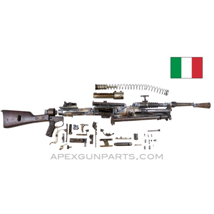 Breda M30 LMG Parts Kit w/Cut Barrel & Receiver Pieces, Italian 6.5x52mm, *Good* 