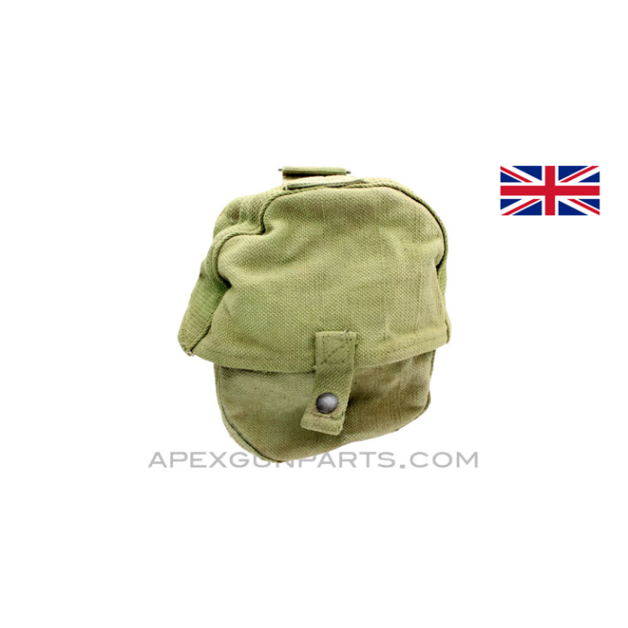 Lewis Gun Magazine Pouch, WWII, OD Green Canvas, South African Made *Good*