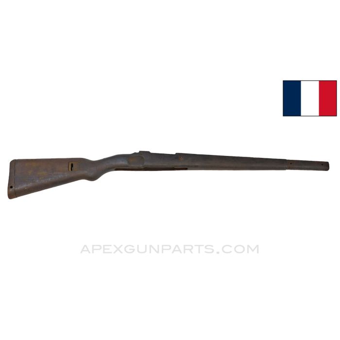 French K98k Mauser Stock, Kreigsmodell, 38", Cupped Buttplate, Wood *Fair*