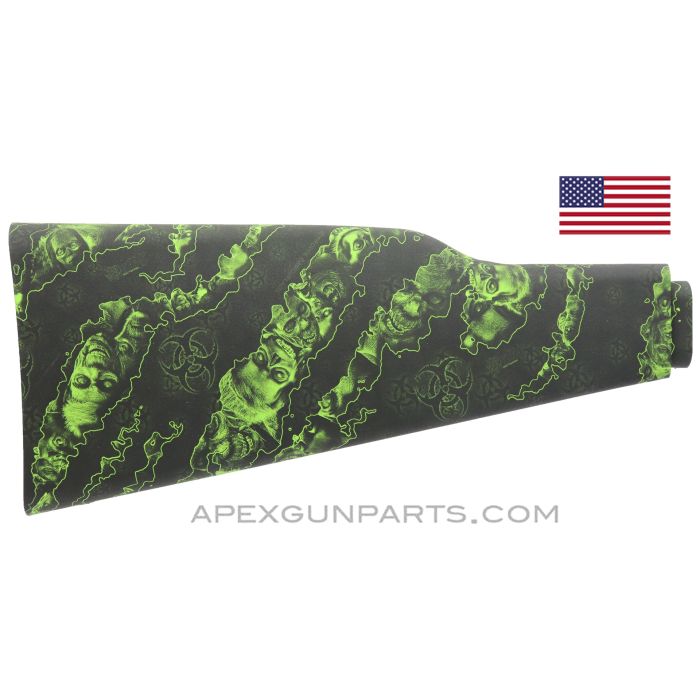 PAP M70 Buttstock, Zombie Pattern, U.S. Made, Nylon, *Excellent*
