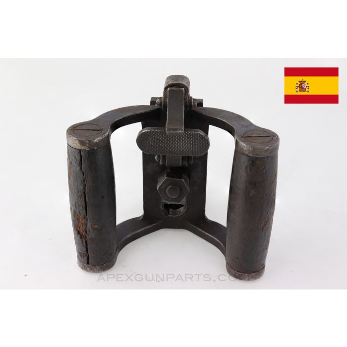 Spanish ALFA M44 Spade Grip Assembly, Cracked Grip *Good* 