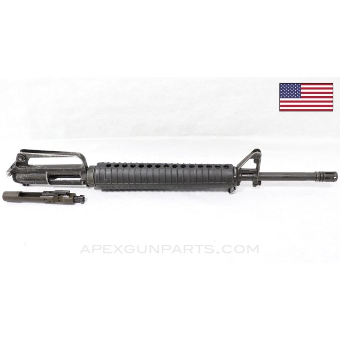Colt 604 M16 Upper Assembly, 20" Government Profile Barrel, Slickside Bolt Assembly, No Ejection Port Cover, 5.56 NATO *Good*