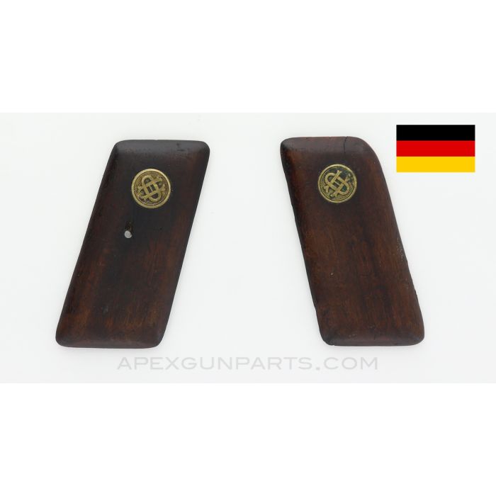 Ortgies Pistol Grips, Walnut, .32 ACP *Good*