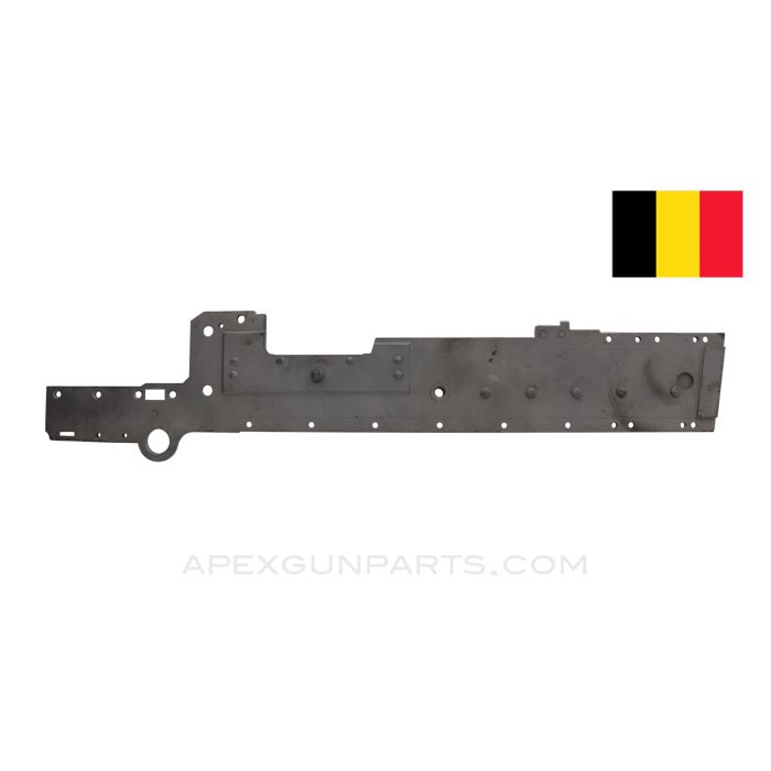 FN MAG58 Left Side Plate, w/ Bolt Rail, Bead Blasted *Good* 