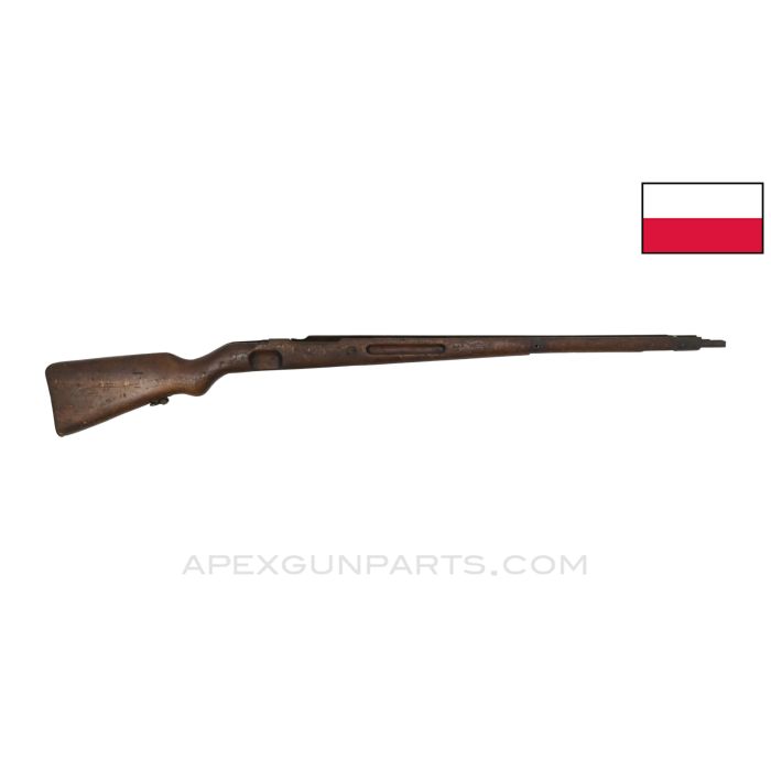 Polish K98AZ Mauser Stock, 41", Wood, Cracked *Fair*