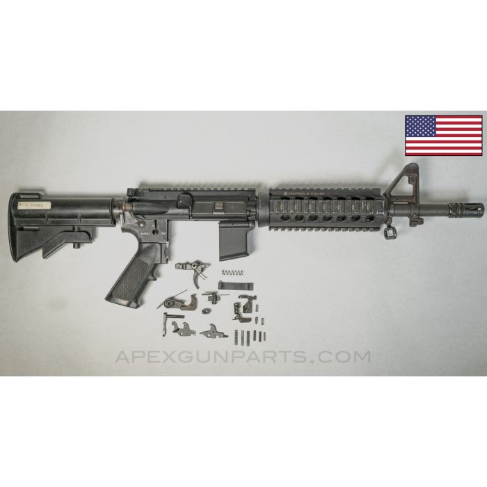 M4 Commando Parts Kit, 11.5" HBAR, Colt M16A2 Commando Lower, 3-Round Burst, .223/5.56mm