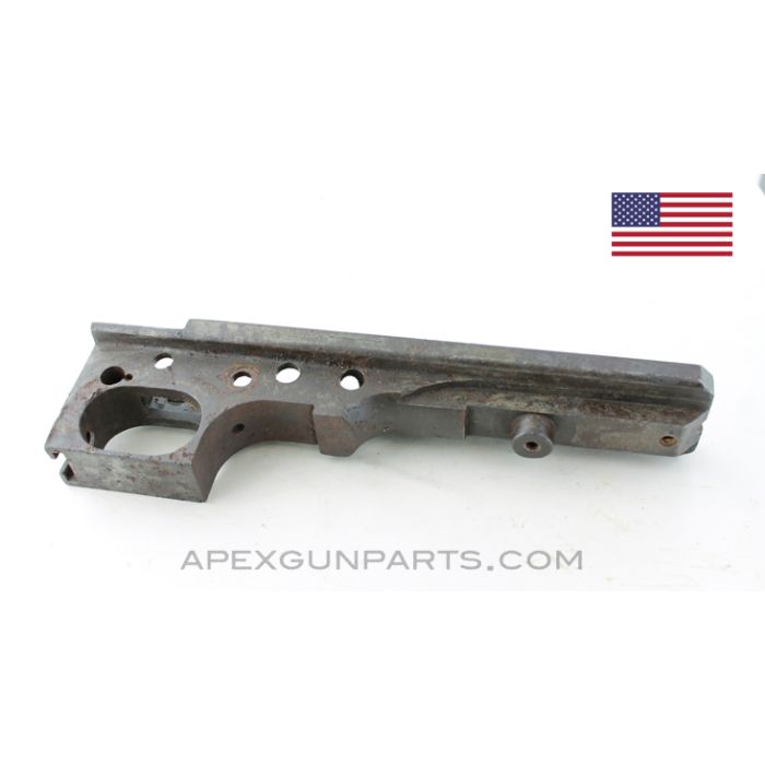 Thompson M1A1 Lower Receiver, Full-Auto, Stripped, Savage, Parkerized, .45 ACP *Fair / Rusty* 
