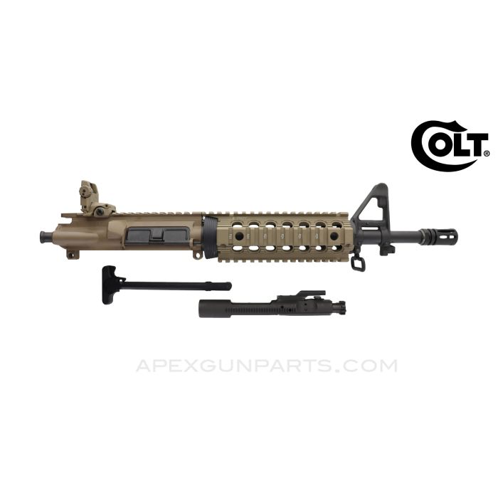 Colt M4 COMMANDO Upper Assembly, w/ Bolt Carrier Assembly & Charging Handle, MBUS Sight, TROY Rail, 11.5" Chrome Lined Barrel, RO933PG-FDE, 5.56X45 *NEW in BOX* 