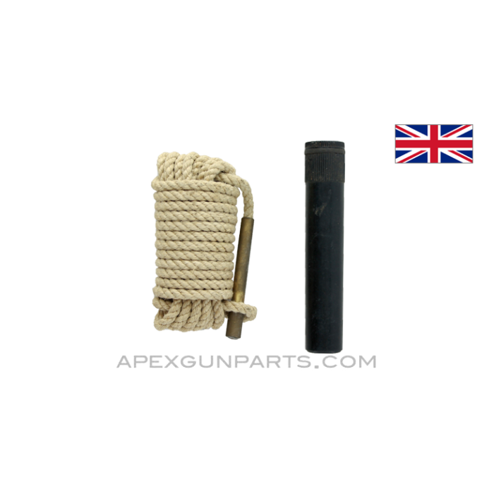 Lewis / Vickers / BREN Weighted Pull-Through Cord, With MK 5 Oil Bottle, .303 BR *Good* 