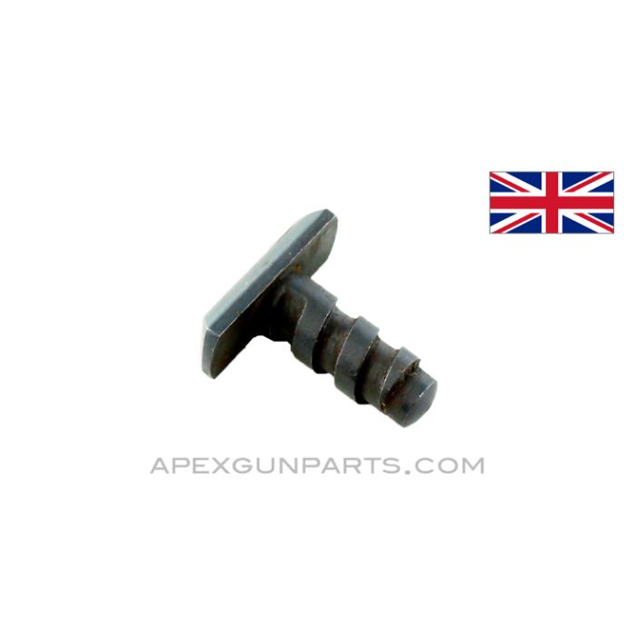 Lewis Gun Return Spring Tension Screw, Blued, .303 BR. *Good* 