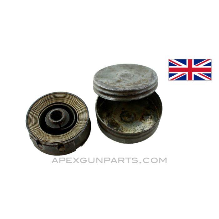 Lewis Gun Return Spring Assembly, In Tin Canister, .303 BR *Very Good*